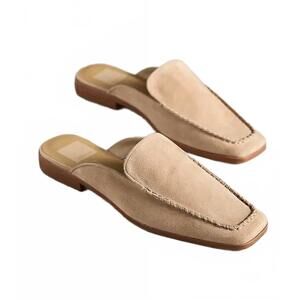 NEW DOLCE VITA women's bradly suede leather mules in warm brown
